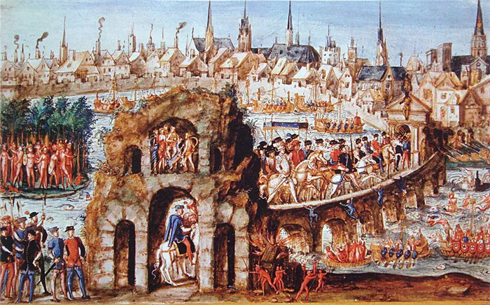 Файл:Бразильский мяч для Генриха II в Руан 1 октября 1550.jpg