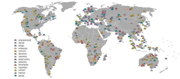 карта, минеральные ресурсы, полезные ископаемые, мир, планета, Земля