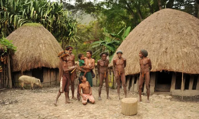 Папуасы не стремятся в большие поселения, предпочитая жить небольшими группами 