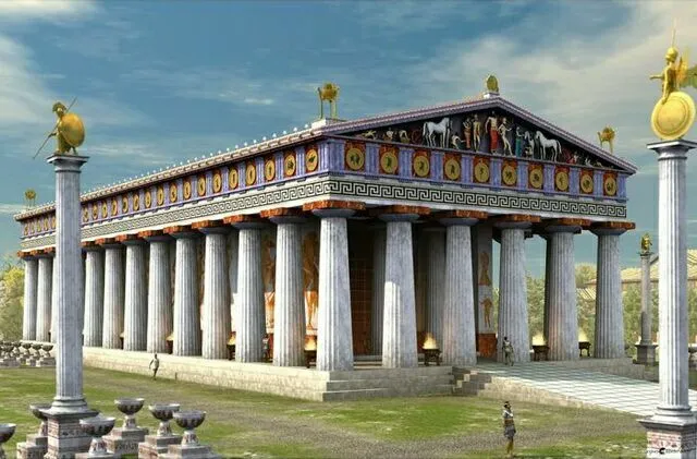 Храм Зевса в Олимпии. Реконструкция