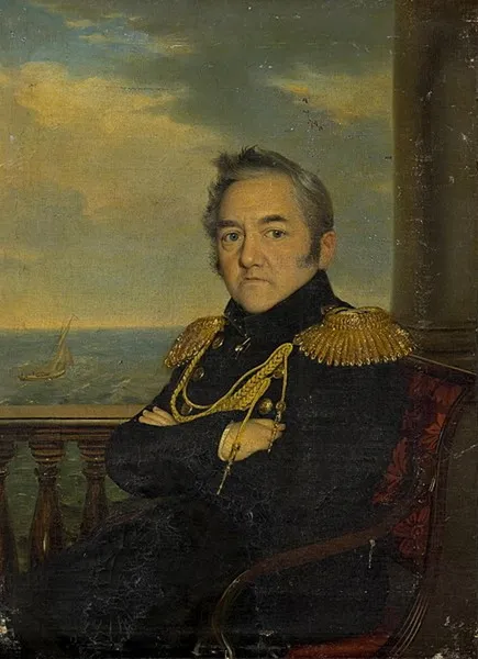 Портрет командующего Черноморским флотом адмирала Михаила Лазарева работы художника Роберта Шведе, 1844 год