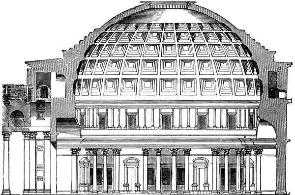 схема Пантеона в Риме