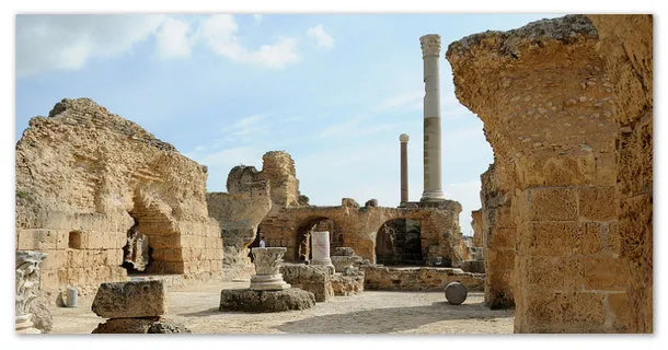 Руины древнего Карфагена.