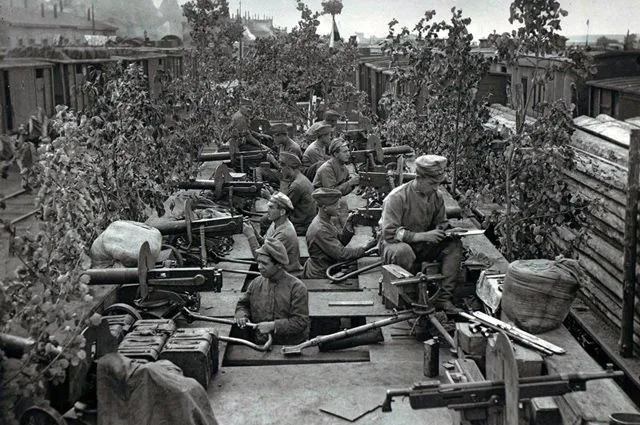 Бронепоезд «Орлик». Пензенская группировка чехословаков. Уфа, июль 1918 года.