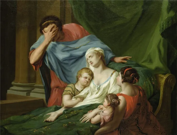 Иоганн Генрих Тишбейн Старший «Адмет плачет над Алкестидой», 1780 год