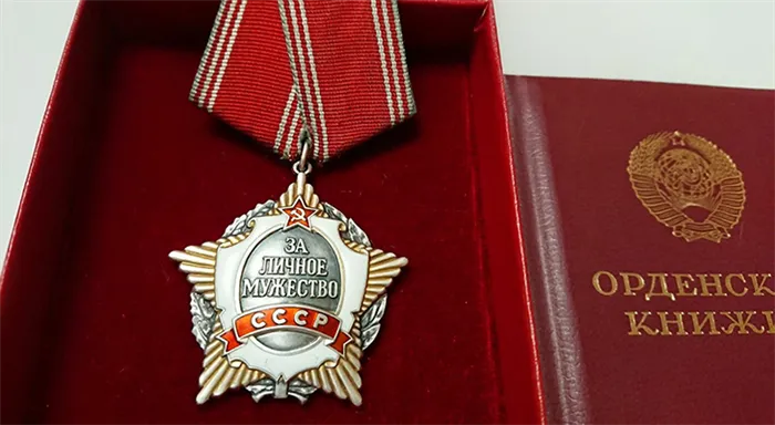 Орден «За личное мужество» - статут