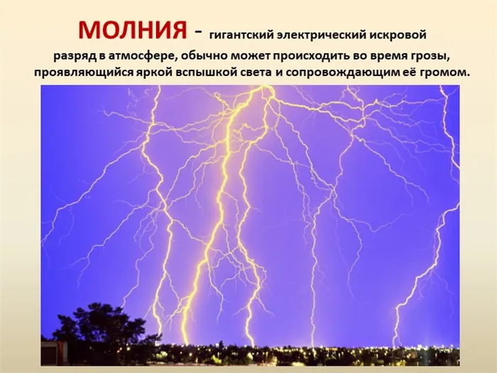 МОЛНИЯ - гигантский электрический искровой разряд в атмосфере, обычно может п. 