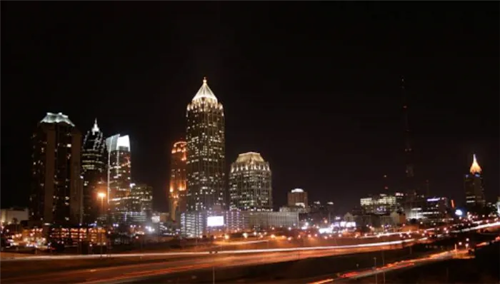 Атланта ночью