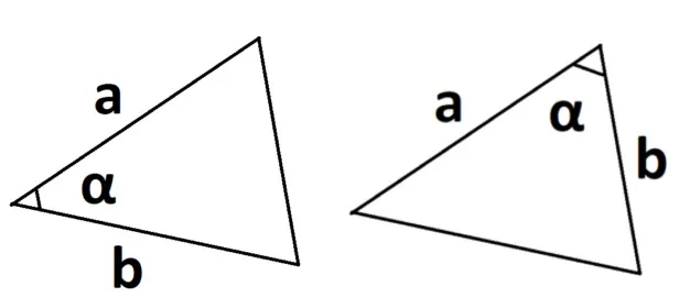 площадь треугольника если известны две стороны синуса