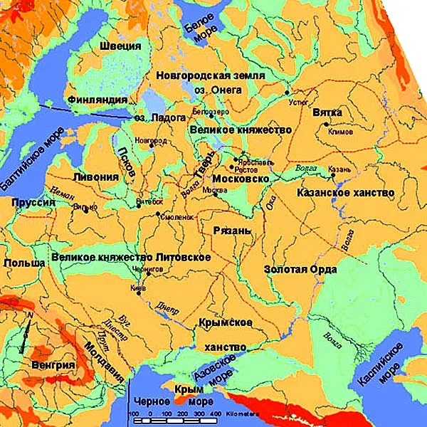 Иван III занимался расширением своих владения, чтобы подчинить все русские земли
