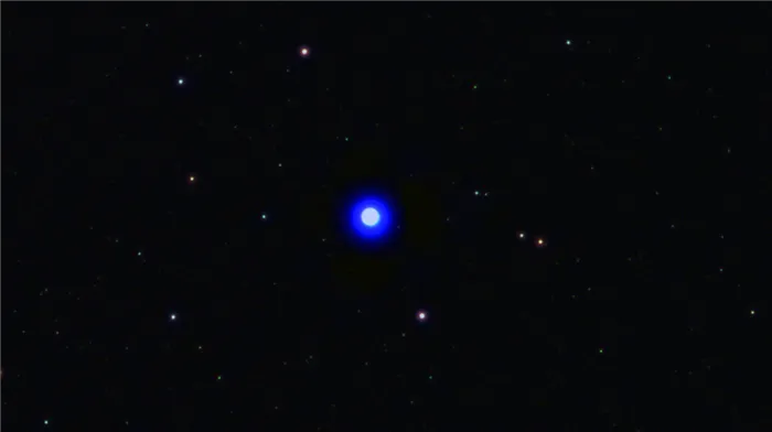 Звезда в телескоп рефрактор.