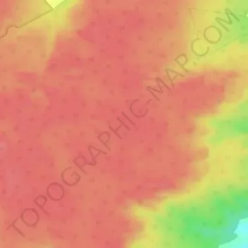 Топографическая карта Приволжская возвышенность, высота, рельеф