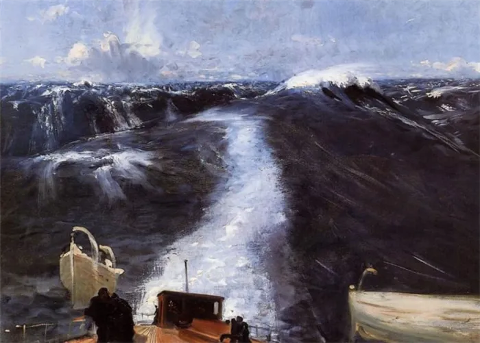 Джон Сингер Сарджент, «Буря на Атлантическом океане», 1876 г.