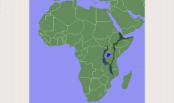 гигантский разлом в восточной части африки