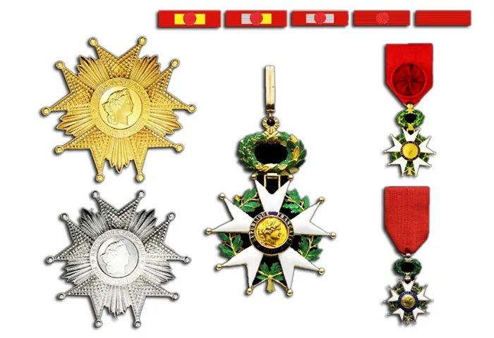 Степени ордена Почетного легиона