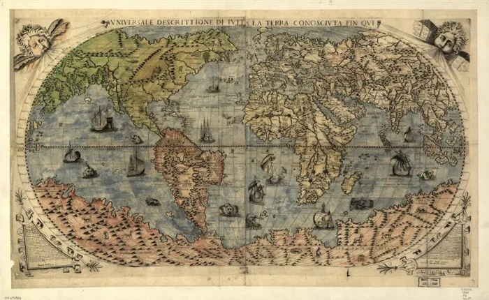 🗺 Как менялась карта мира: от рукотворных шедевров до интерактивной карты 8