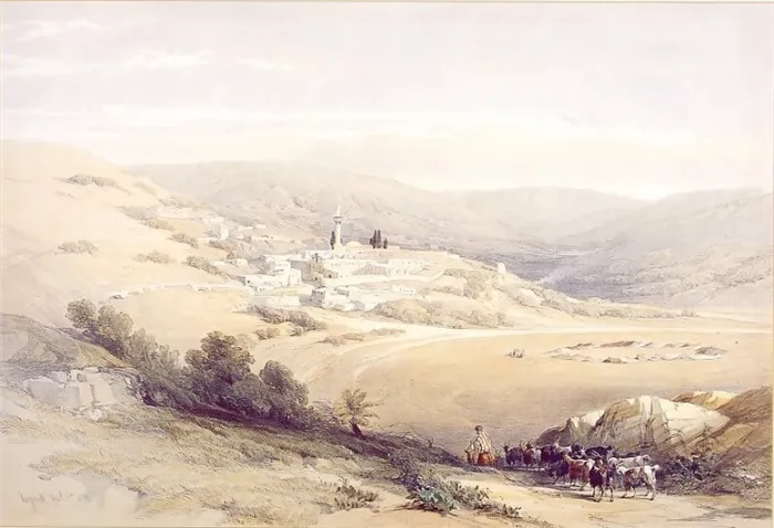 Так выглядел Назарет в 1842 году