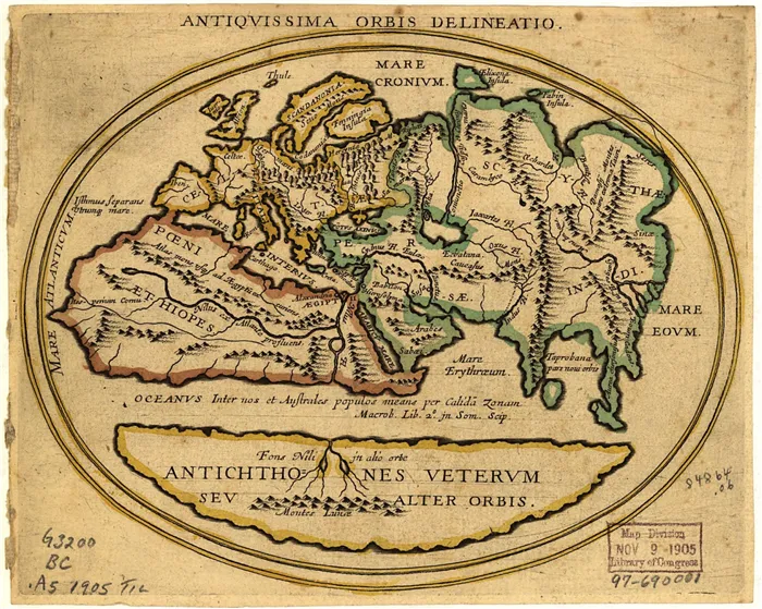 Карта мира Гекатея Милетского фото