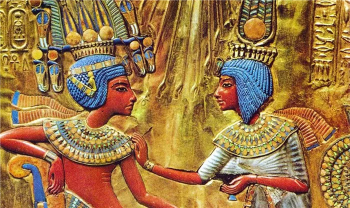 Тутанхамон и Анхесенамон.