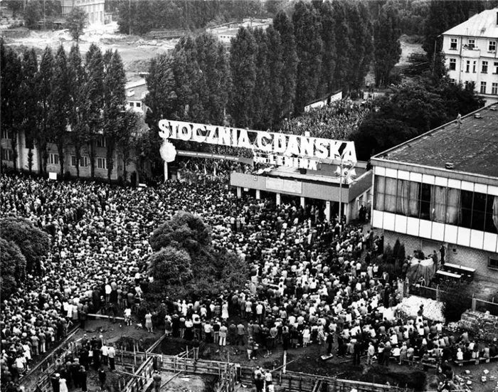 Забастовка на верфи им. Владимира Ленина в августе 1980 года / ecs.gda.pl