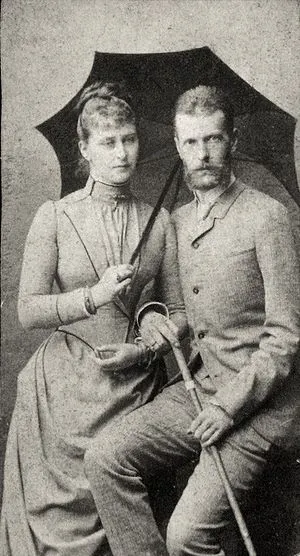 Великий князь Сергей Александрович и Великая княгиня Елизавета Федоровна. 1884 г. Фотография из собрания английской Королевской Семьи
