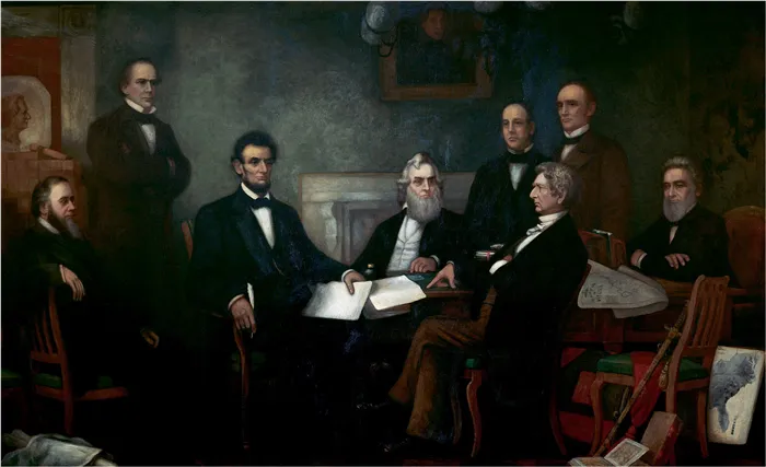 Авраам Линкольн с семьей