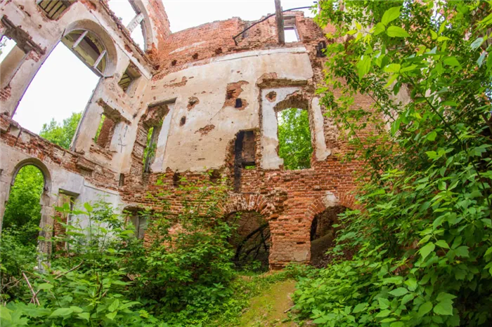 Руины усадьбы Зендиково