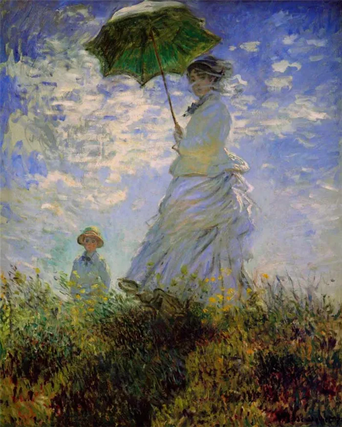 Женщина с зонтиком. Клод Моне