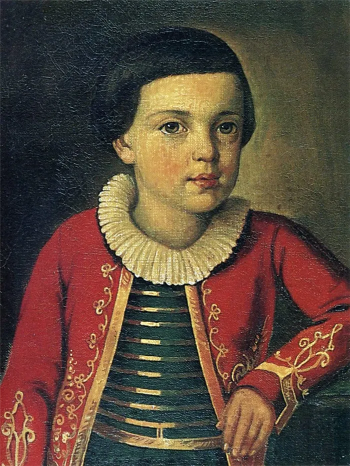 Портрет Лермонтова в детстве