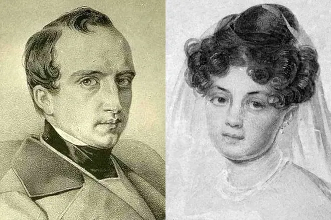 Владимир Одоевский и его жена Ольга Ланская