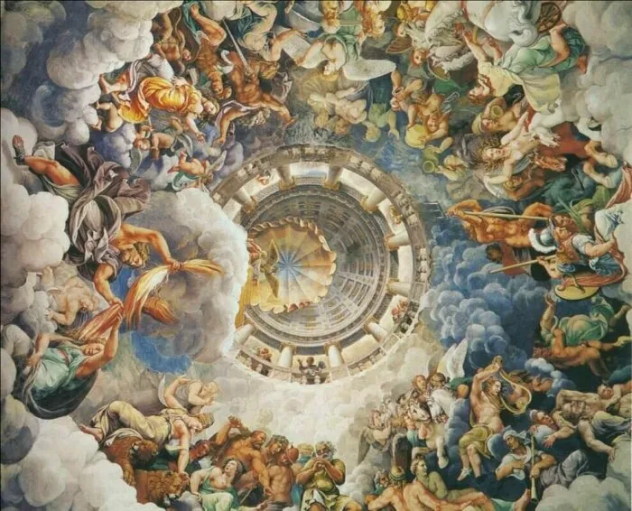 Комната гигантов, фреска Джулио Романо, 1532-34 гг. \ Фото: google.com.