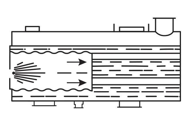 Схема первого жаротрубно-дымогарного котла