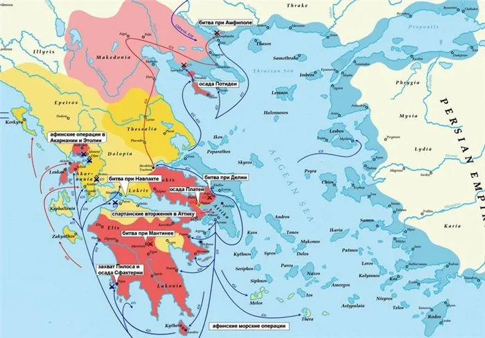 ​Архидамова война, 431–421 годы до н.э. pinterest.com - Крушение морской империи | Warspot.ru