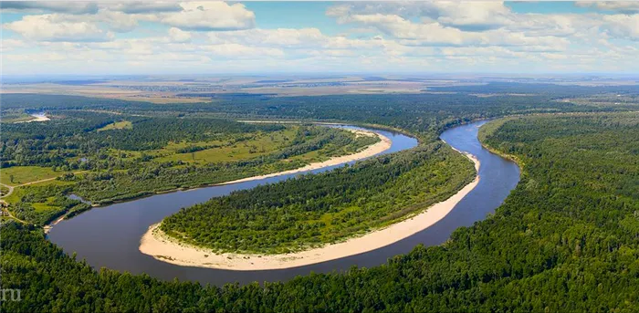 Реки Пензы, река Сура, на которой стоит город