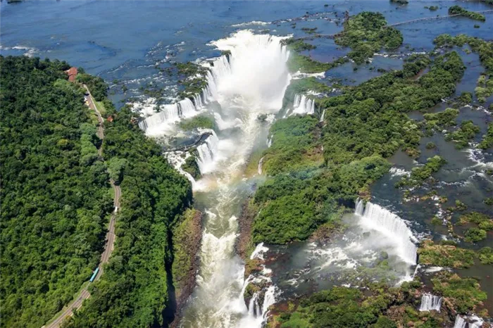 Водопад Игуасу на карте фото