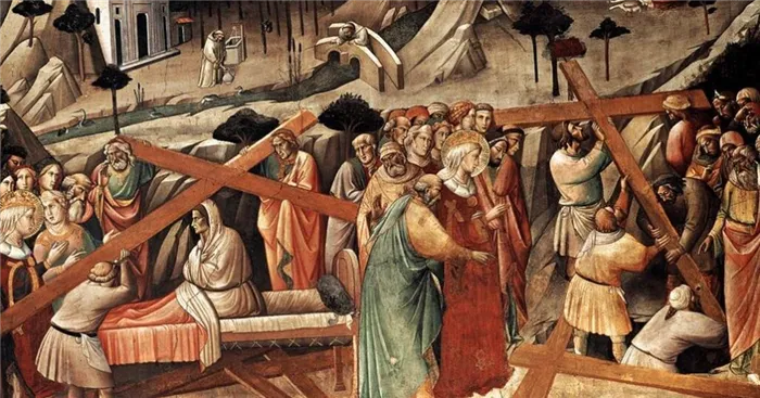 Обретение Креста, картина Аньоло Гадди