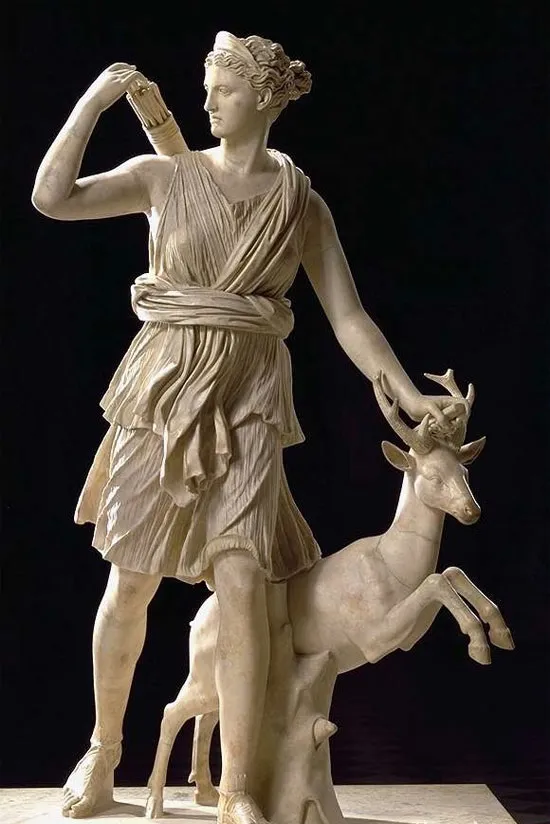 Артемида-Диана, греко-римская мраморная статуя 1 век нашей эры, Лувр