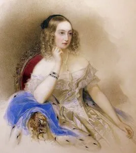великая княгиня Елена Павловна в 1840 году, портрет Владимира Гау