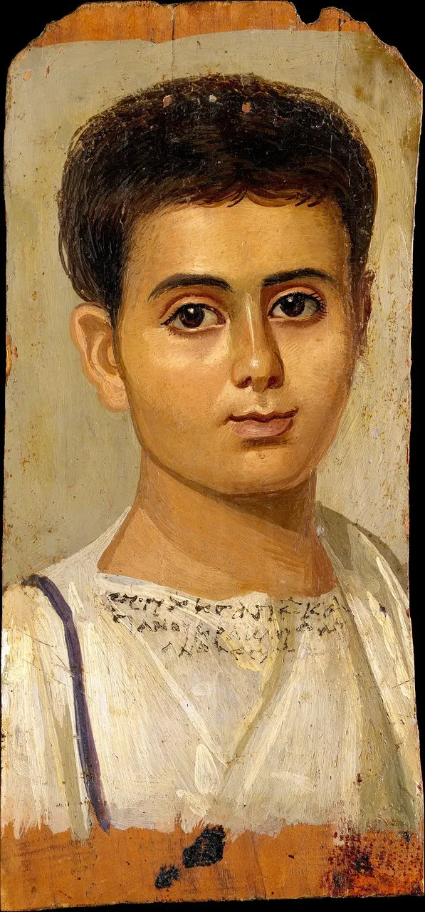 Портрет мальчика Евтихия (музей Метрополитен, фото)