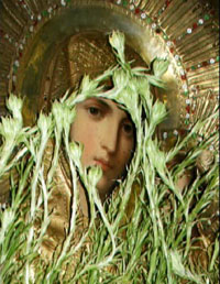 Сухие лилии ожили в иконе Казанской Божьей Матери